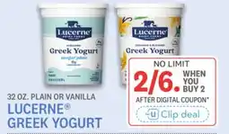 Kings Food Markets LUCERNE GREEK YOGURT offer