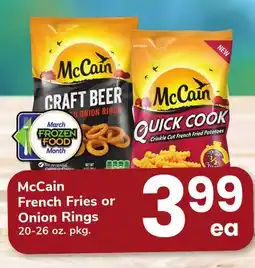 ACME McCain French Fries or Onion Rings offer