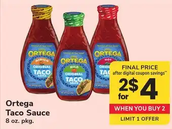 ACME Ortega Taco Sauce offer