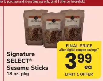 ACME Signature SELECT Sesame Sticks offer