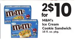 ACME M&M's Ice Cream Cookie Sandwich offer