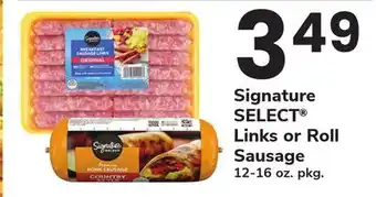 ACME Signature SELECT Links or Roll Sausage offer