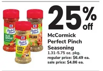 ACME McCormick Perfect Pinch Seasoning offer