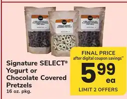 ACME Signature SELECT Yogurt or Chocolate Covered Pretzels offer