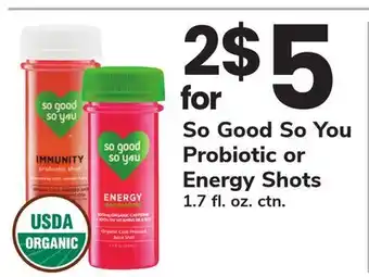 ACME So Good So You Probiotic or Energy Shots offer