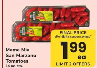 ACME Mama Mia San Marzano Tomatoes offer