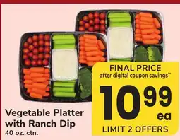 ACME Vegetable Platter with Ranch Dip offer