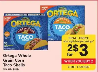 ACME Ortega Whole Grain Corn Taco Shells offer