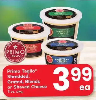 ACME Primo Taglio Shredded, Grated, Blends or Shaved Cheese offer