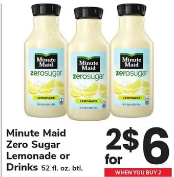 ACME Minute Maid Zero Sugar Lemonade or Drinks offer