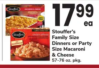 ACME Stouffer's Family Size Dinners or Party Size Macaroni & Cheese offer