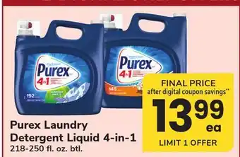 ACME Purex Laundry Detergent Liquid offer
