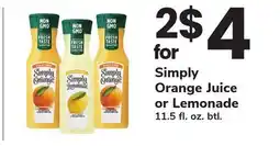 ACME Simply Orange Juice or Lemonade offer