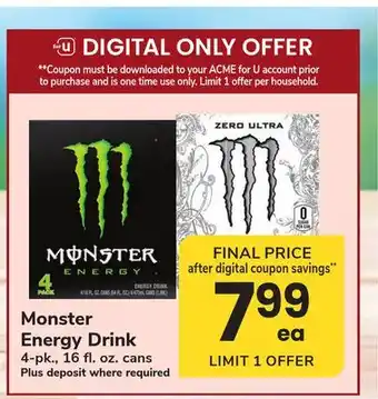 ACME Monster Energy Drink offer