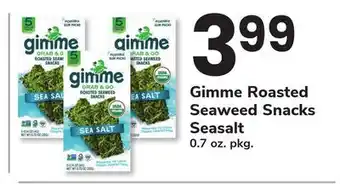 ACME Gimme Roasted Seaweed Snacks Seasalt offer