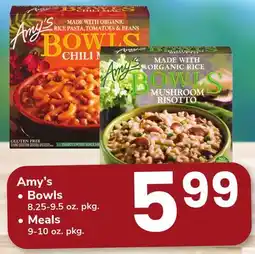 ACME Amy's Bowls 8.25-9.5 oz. pkg. Meals 9-10 oz. pkg offer