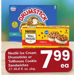 ACME Nestlé Ice Cream Drumsticks or Tollhouse Cookie Sandwiches offer