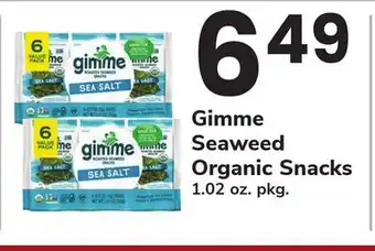 ACME Gimme Seaweed Organic Snacks offer