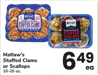 ACME Matlaw's Stuffed Clams or Scallops offer