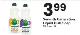 ACME Seventh Generation Liquid Dish Soap offer