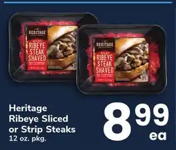 ACME Heritage Ribeye Sliced or Strip Steaks offer