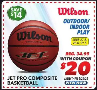 Big 5 Wilson Jet Pro Composite Basketball offer