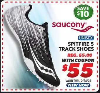 Big 5 Saucony Spitfire 5 Unisex Adult Track Shoes offer