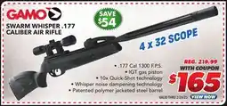 Big 5 Gamo Swarm Whisper .177 Air Rifle offer