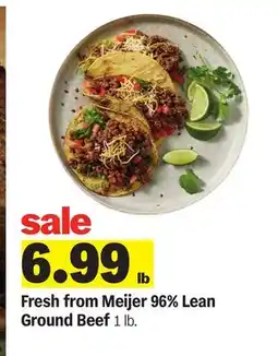 Meijer Fresh from Meijer 96% Lean Ground Beef offer