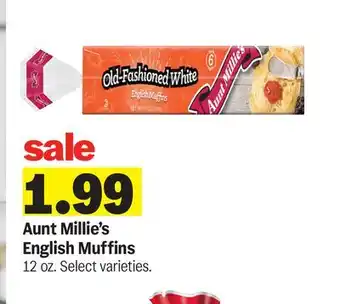 Meijer Aunt Millie's English Muffins offer