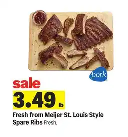 Meijer Meijer St. Louis Style Spare Ribs offer