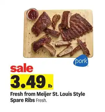 Meijer Meijer St. Louis Style Spare Ribs offer