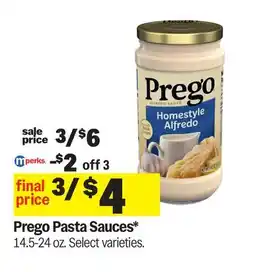 Meijer Prego Pasta Sauces offer