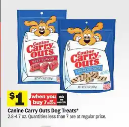 Meijer Canine Carry Outs Dog Treats offer