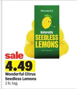 Meijer Wonderful Citrus Seedless Lemons offer