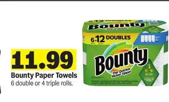 Meijer Bounty Paper Towels offer