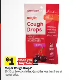 Meijer Meijer Cough Drops offer