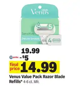 Meijer Venus Value Pack Razor Blade Refills offer