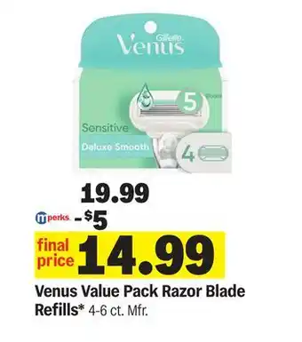 Meijer Venus Value Pack Razor Blade Refills offer