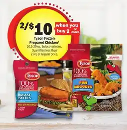 Meijer Tyson Frozen Prepared Chicken offer