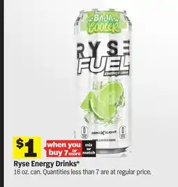 Meijer Ryse Energy Drinks offer