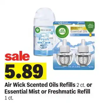 Meijer Air Wick Scented Oils Refills 2 ct. or Essential Mist or Freshmatic Refill 1 ct offer