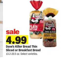 Meijer Dave's Killer Bread Thin Sliced or Breakfast Bread offer