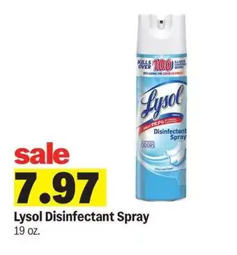 Meijer Lysol Disinfectant Spray offer