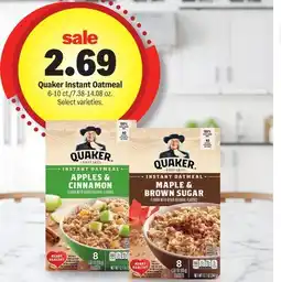 Meijer Quaker Instant Oatmeal offer