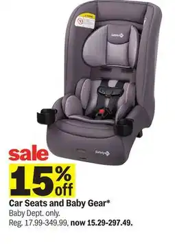 Meijer Car Seats and Baby Gear offer