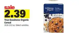 Meijer True Goodness Organic Cereal offer