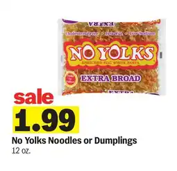 Meijer No Yolks Noodles or Dumplings offer