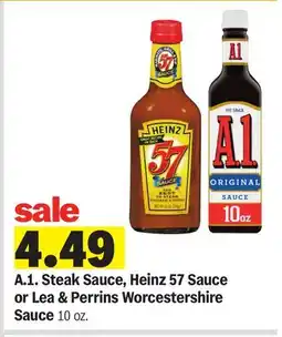 Meijer A.1. Steak Sauce, Heinz 57 Sauce or Lea & Perrins Worcestershire Sauce offer