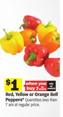 Meijer Red, Yellow or Orange Bell Peppers offer